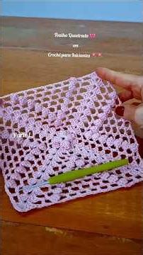 SQUARE DOILY 🎀 Crochet for Beginners 🌷.#smalldoily #easycrochet #trending #crochet #crochetpattern