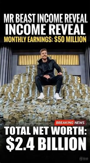 😱Mr beast monthly income reveal and total income reveal 😱