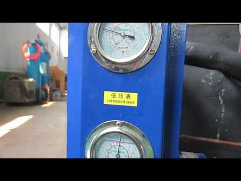 How to filling the refrigerant to water chiller ?