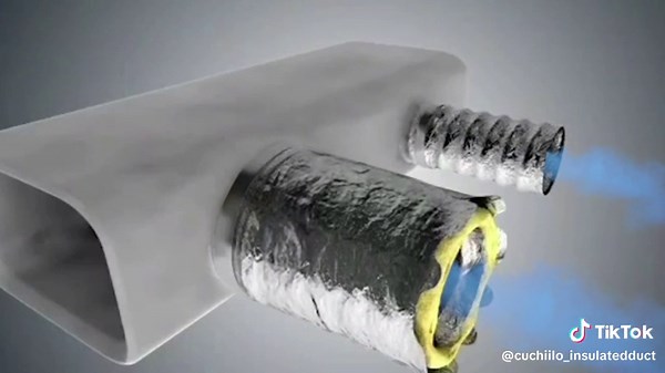 Why we use insulated flexible duct?#insulationworker #hvacductwork #hvac #hvacinstaller #hvaclife #hvacduct #hvacductsizing #insulationduct #duct #insulation