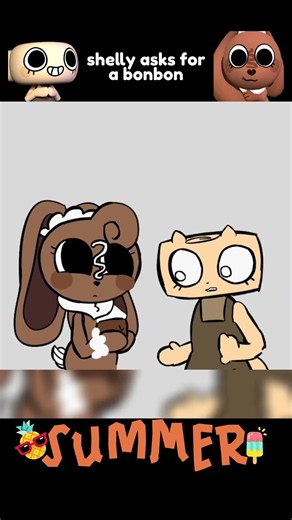 Cocoa makes a bon bon for Shelly 😭 #newcreator #dandysworld #shorts