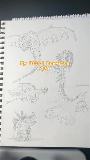 Httyd drawing collection 2/3😓 #howtotrainyourdragon #httyd #artartist #foryou #drawing #art