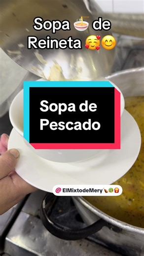 La verdad es muy rica la sopa de pescado al vender ceviche siempre nos queda merma de pescado 🐟 y había que darle uso ❤️ #sopa #peruanosenchile🇵🇪🇨🇱
