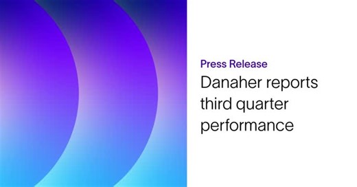 DBS-driven Q3 results: Strong bioprocessing and respiratory demand | Danaher Corporation posted on the topic | LinkedIn
