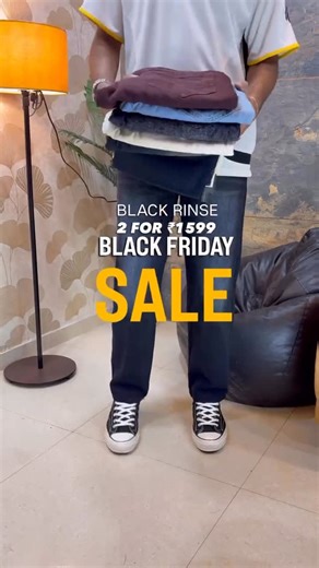Black Friday Deal Unlocked: 2 premium jeans for ₹1599. Don’t Blink or You’ll Miss it! premium denim • heavy gsm jeans • wide-leg fits • baggy jeans • streetwear ready • everyday essential • unisex fit #blackfridaysale #denimdeal #jeanssale #streetwearfashion #baggyjeans #widelegjeans #premiumdenim #budgetfashion #mensstyleindia #womensstyleindia #trendfit #dailywearstyle #indianstreetwear #instafashionindia #2for1599 #wardrobeessential #affordablefashion | JYNZ
