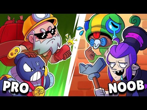 PROS vs NOOBS com COUNTERS - BRAWL STARS