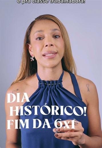 ✊🏽 FIM DA 6x1: A LUTA CONTINUA! Hoje, tivemos um avanço histórico na nossa proposta pelo FIM da escala 6x1. Mas os bolsonaristas estão organizados para destruir a proposta. Por isso, vamos à luta! Nas redes, com a campanha O Brasil quer Mais Tempo e nas RUAS neste 1° de Maio.