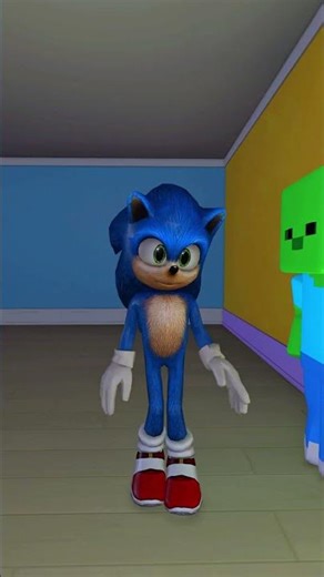 🧟Zombies attack Sonic⚡ #minecraft #sonic #shorts