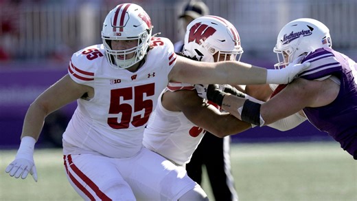 Wisconsin tackle Kevin Heywood comes back strong from ACL tear