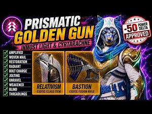 Destiny 2: This Relativism + Bastion Hunter Build Is INSANE in -50 | Prismatic Golden Gun