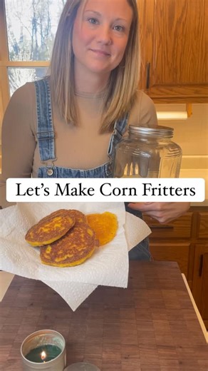 Cassie| The Bluegrass Family on Instagram: "You can use your self rising cornmeal mix for so many recipes- from cornbread to muffins to these fried corn fritters. I grew up on these and now my kids love em even for snack with some homemade jam on top! They’re one of the most simple 3 ingredient quick sides to make (when you’ve your self rising cornmeal mixed up and ready to go). So grab your mix- add 2 cups of it, one egg and 3/4 c milk stir it well and fry it in a couple tbsp of lard, butter or