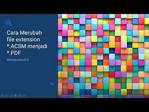 Cara Merubah file extension ACSM menjadi PDF