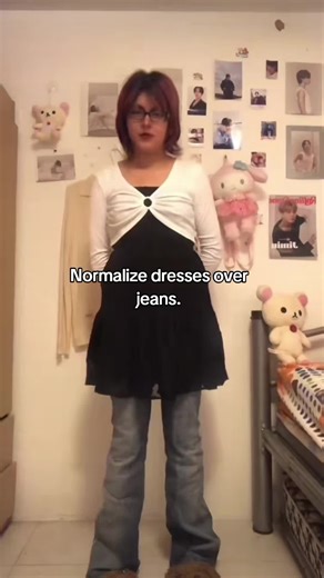 Normalize Dresses Over Jeans: A Fashion Statement