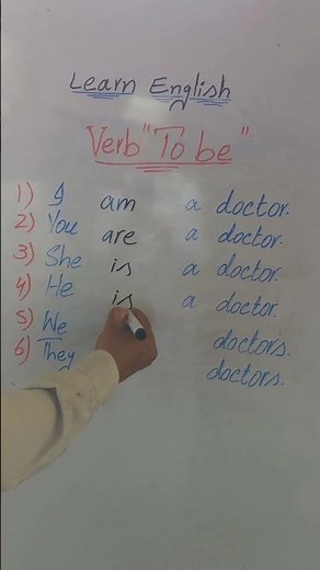 Learn English Verb To Be | I am You are He is She is | Basic English Grammar #learnenglish #grammar