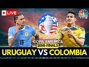 🔴Colombia vs Uruguay LIVE Score | 2024 Copa America Semi-finals LIVE Match | James Rodriguez | N18G