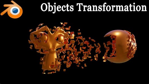 Quick tutorial - How to create objects transformation effect using quick explode in Blender - 222