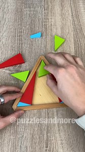128K views · 111 reactions | Put all triangles in the frame 勞 | Puzzlesandmore | Facebook