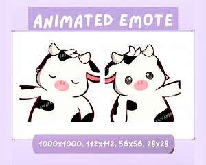 Animated Cow Wiggle Dance Emote: Twitch, Discord, Youtube (GIF Digital Download) - Etsy