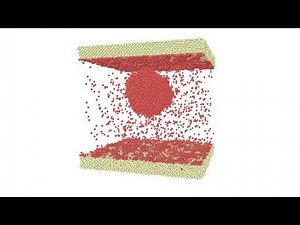 Particle Flow Induced By Temperature Gradient : A Simulation In LAMMPS