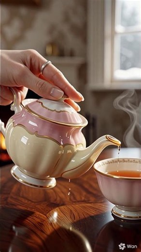 Royal Cozy ASMR Tea Pouring 🎀👑#asmr #asmrvideo #asmrsounds