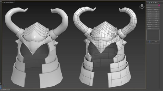 【3dmax 头盔】零基础小白必学头盔布线案例教程