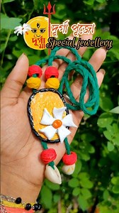 ।।✨DurgaPuja special Handcrafted clay jewellery🧿✨।।#shorts #trending #art #youtubeshorts #foryou #yt