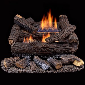 Watch Duluth Forge Dual Fuel Gas Log Set-18 in. Model# DLS-18R-2-R on Amazon Live