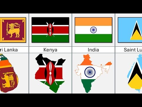 Country flags with exactly four colors