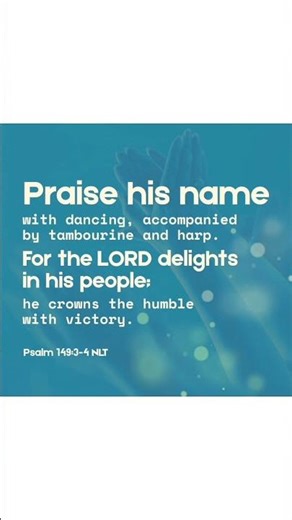 Psalm 149:3-4 NKJV https://tbibles.com/VN7fK