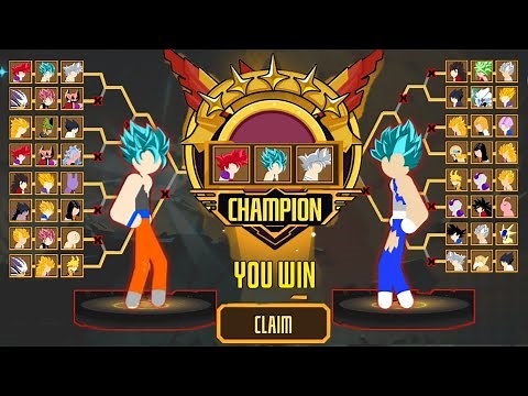 Stickman Dragon Fight - 3vs3 Goku SSJ God - Goku SSJ Blue - Goku Ultra!
