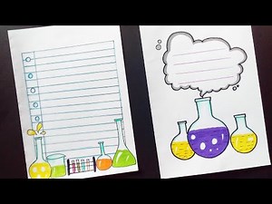 Science border| Border designs for science project | Chemistry border designs for project | 2020