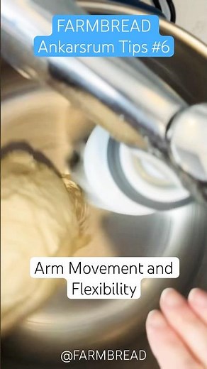 Ankarsrum Tips #6: Arm Movement and Flexibility #ankarsrum #farmbread #doughroller #youtubeshorts