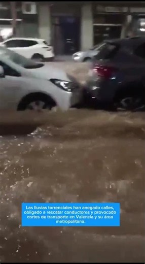 Lluvias torrenciales en Valencia: casi 500 incidencias