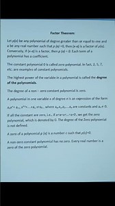 factor theorem class 9 subscribe for more video #learnmath #class9 #maths #exam