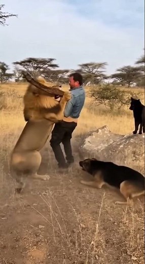 Man vs Lion: Unbelievable Real Fight Caught on Camera!