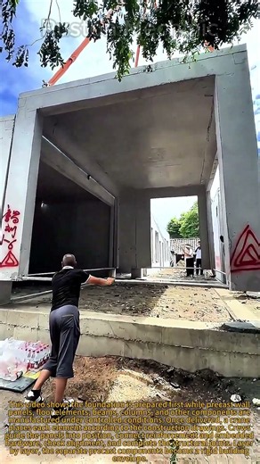 Fast Way to Build a House Precast Concrete Assembly: Inside the Assembly Process of Modular Cement