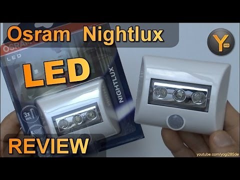 Osram Nightlux LED lamp with motion detector and AAA batteries