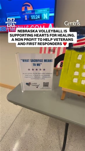 2.9K views · 66 reactions | Nebraska volleyball players and local female veterans have art on display in support of the nonprofit Hearts for Healing. Hearts for Healing, Inc is a creative outlet for those who suffer from anxiety, PTSD, mental issues, physical concerns, stress, and other related issues. It is geared towards veterans, first responders and their families/caregivers. #GBR | Centris Federal Credit Union | Hail Varsity | Facebook