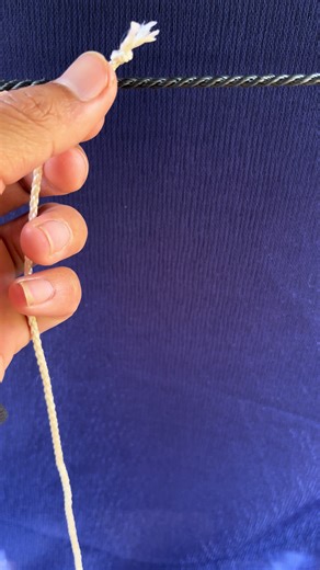 A simple knotting technique for making curtain blinds.#knot #net