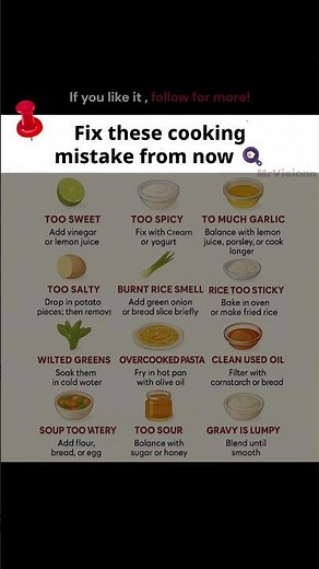 "Fix these cooking mistakes 👩‍🍳"