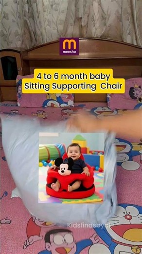 4–6 Month Baby ko lap ki aadat mat dalo 👶 | Try this Baby Sitting Support Seat 😍 #shorts #trending