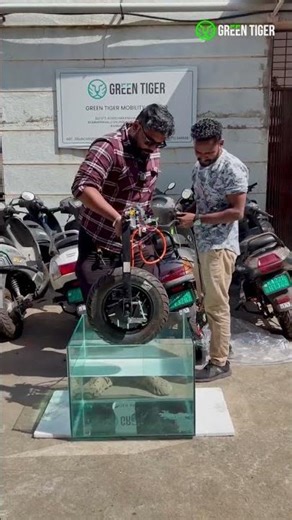 Motor Hub waterproof test | Ip67 | Green Tiger Mobility