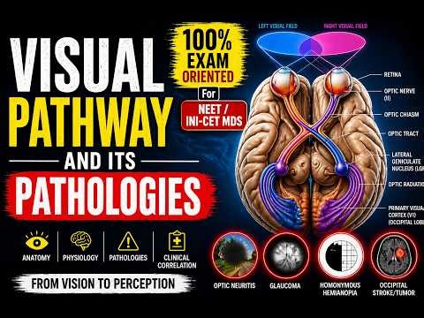 Visual Pathway & Lesions in ONE VIDEO (100% Exam Oriented for NEET MDS / INI-CET MDS