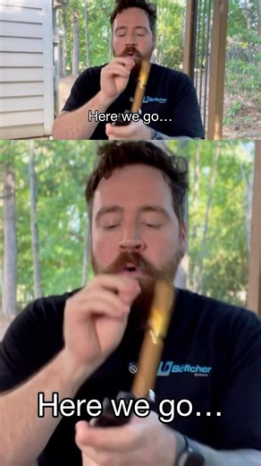 How to drop a cigar and burn yourself while making a weird noise.