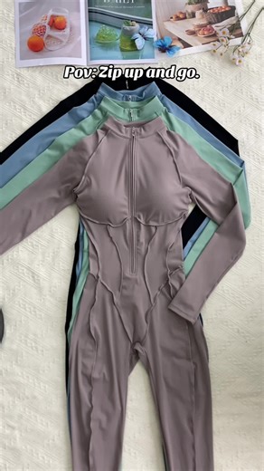 The zip-up jumpsuit that shapes everything ✨ Long Sleeve Contour Seam Workout Romper #fitgirlstyle #activeweartrend #jumpsuit #sportjumpsuit #solid #zipper #shapewear #longsleeve #sportswear #yoga #gym #workout #outfits #tracksuit #tiktokshopblackfriday #falloutfits #halloween2025 #blackfriday #blackfridayearlydeals #fallfreshness #earthtone #treasurefinds #comfortable #falldealsforyou #spotlightfinds #workoutoutfit #creatorsearchinsights #ootdinspo #fashiontiktok #christmasgiftideas #tiktokshop