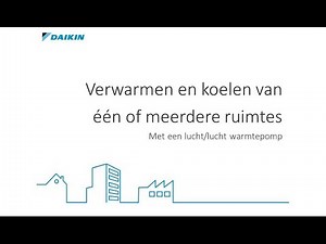 Verwarmen en koelen van één of meerdere ruimtes met een lucht-lucht warmtepomp.