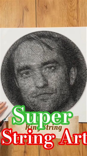 Customized Thread Portrait Art/String Art Portrait Thread Art/World Best String Art #shorts #art