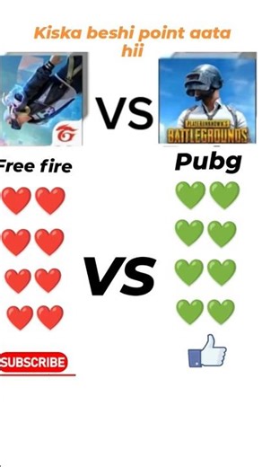 #freefire VS Pubg Kisme Hai Dam