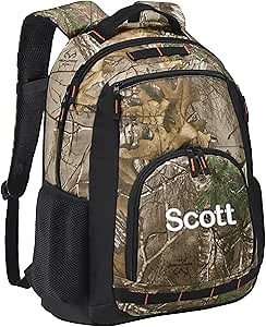 Personalized Tactical Camo Backpack, Hunting Gear, Range Bag, Daisy Chain, Military Ruck, Monogrammed Name