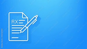 Infographic with healthcare icon for medical design. Medical insurance. Motion graphics. Stock Video